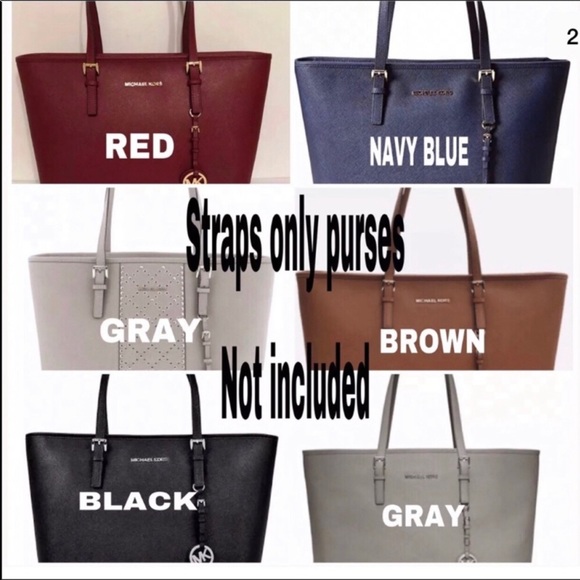 Michael Kors Bags Replacement Straps Black 2wide Brandnew Poshmark